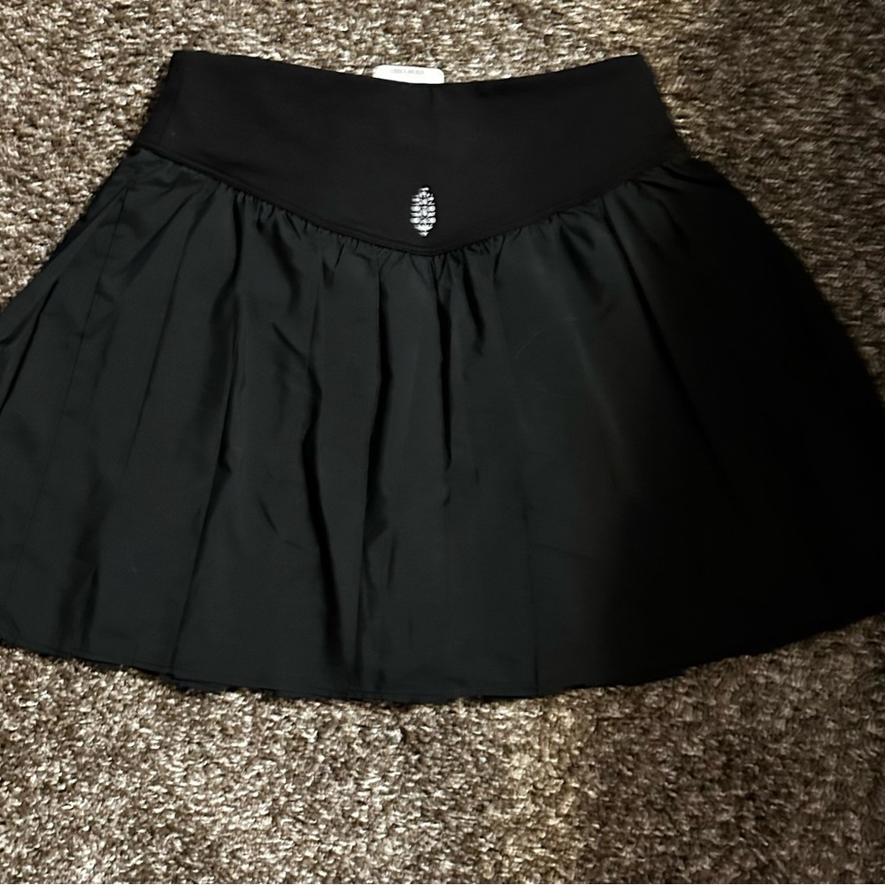 Free People Swing Of Things Skort Black Small - Picture 2 of 3